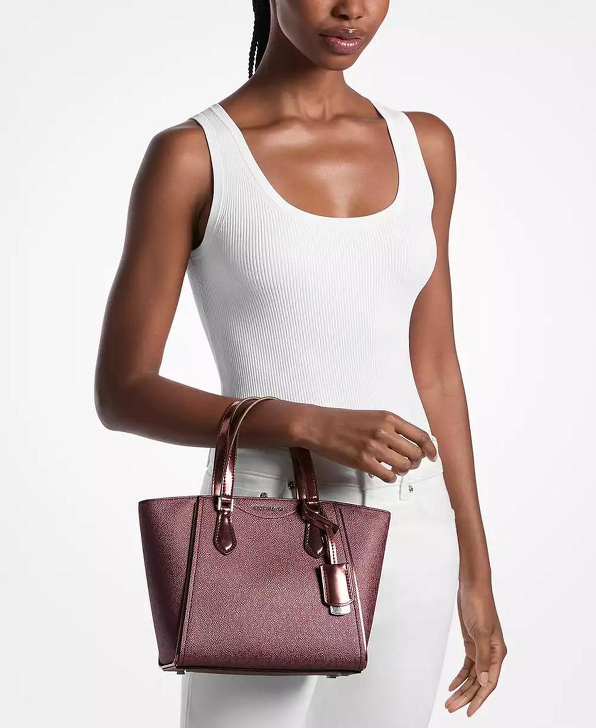 Michael Kors Women's Taryn Small Convertible Top Zip Tote Crossbody