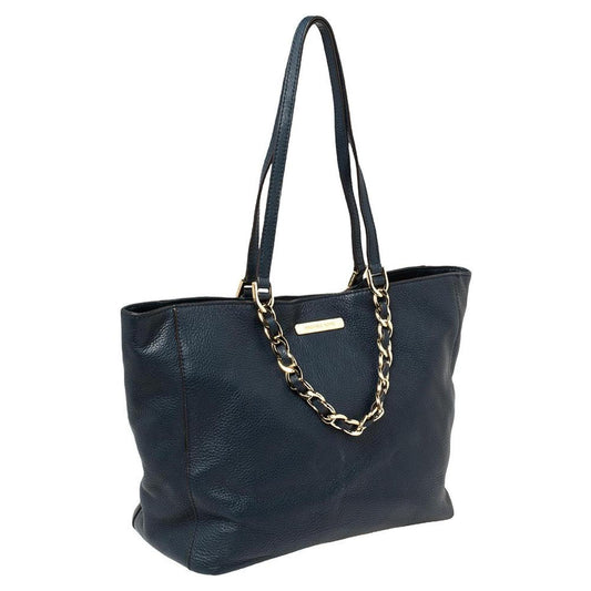 Michael Michael Kors Navy Leather Harper Tote