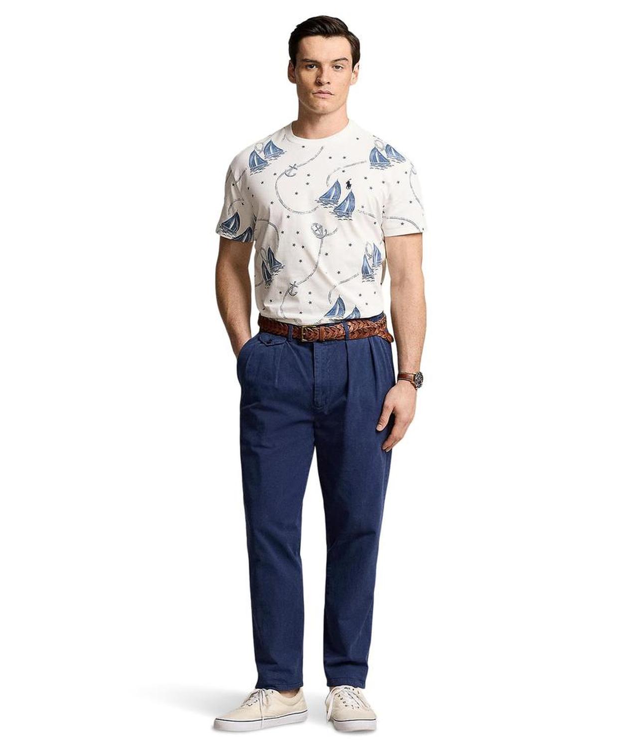 Classic Fit Nautical Jersey T-Shirt