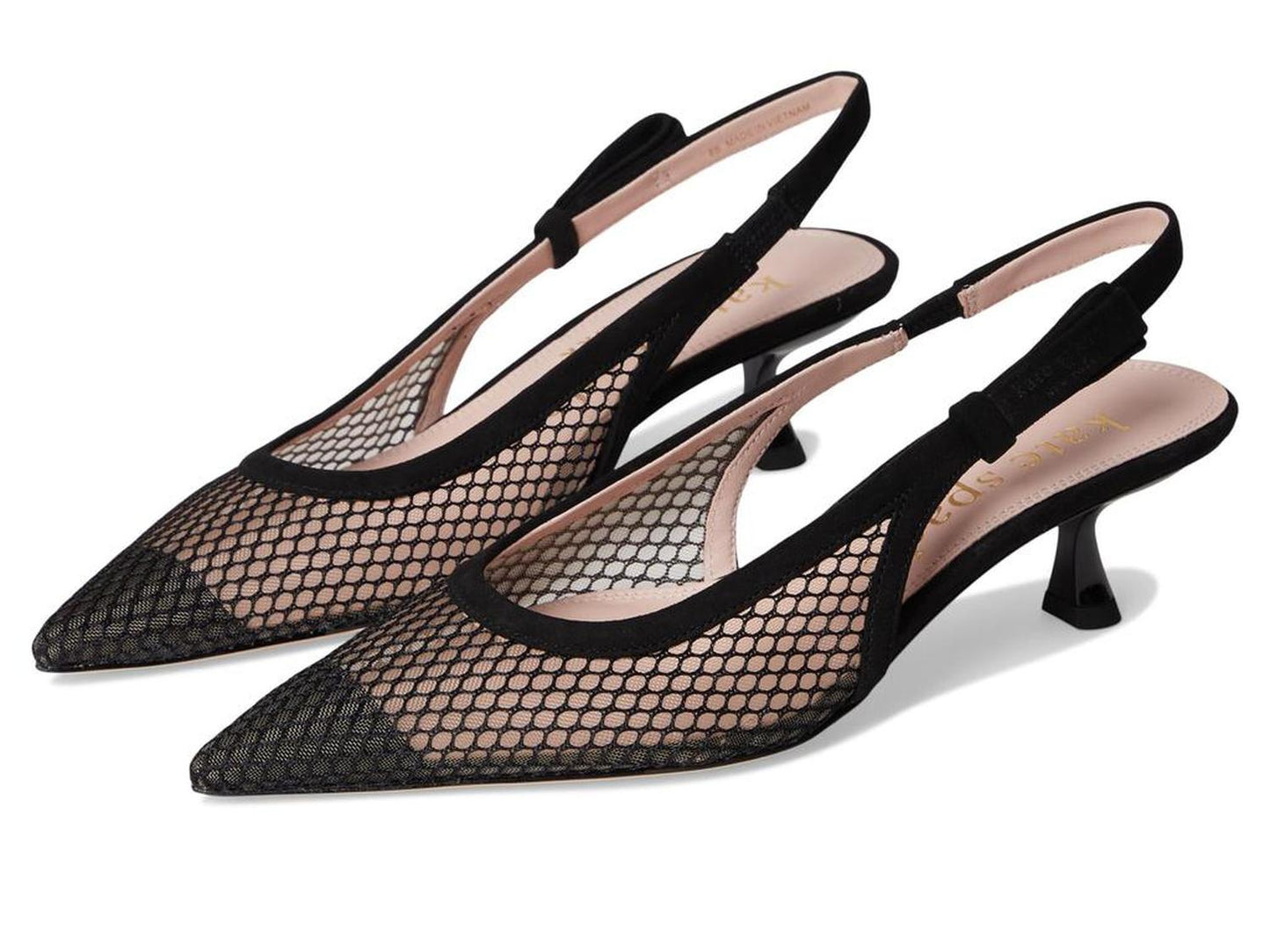 Riley Mesh Slingback Kitten Heel