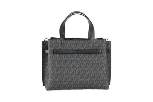 Women's Emilia Small Signature Pvc Satchel Crossbody Handbag Purse In Black