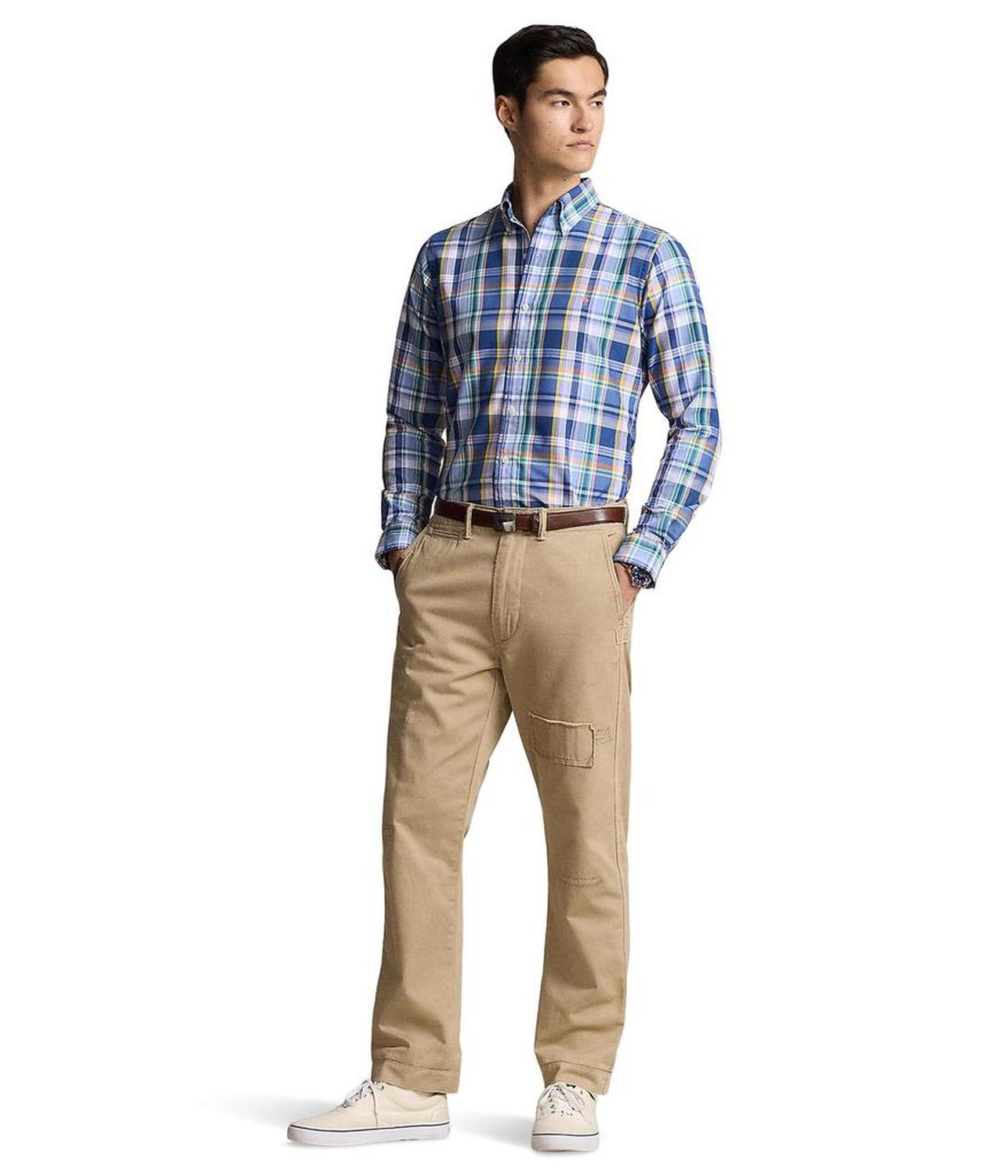 Classic Fit Plaid Oxford Shirt