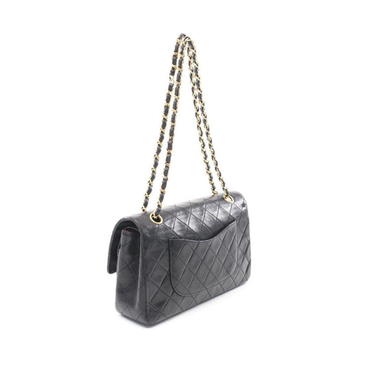 Matelasse W Flap W Chain Shoulder Bag Lambskin Gold Hardware Vintage Vintage