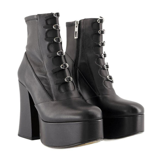 The Kiki Stretch Leather Ankle Boots