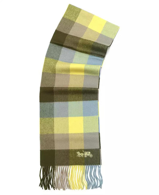 Women's Multicolored Check Muffler Scarf