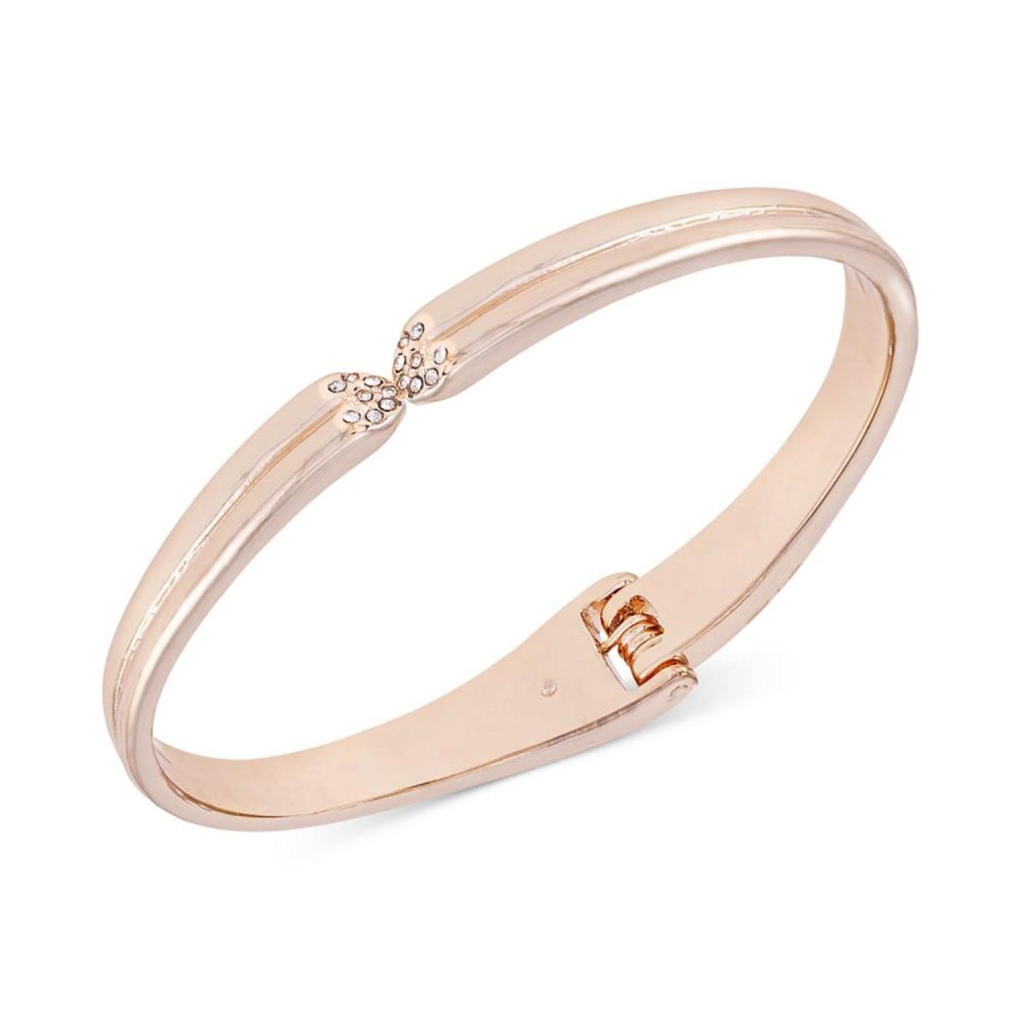 Pavé Crystal Sculptural Bangle Bracelet