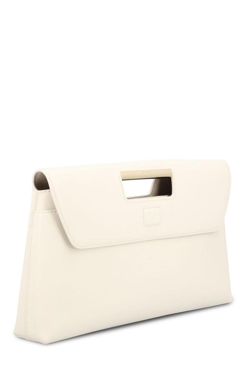 Furla Logo Engraved Medium Clutch Bag