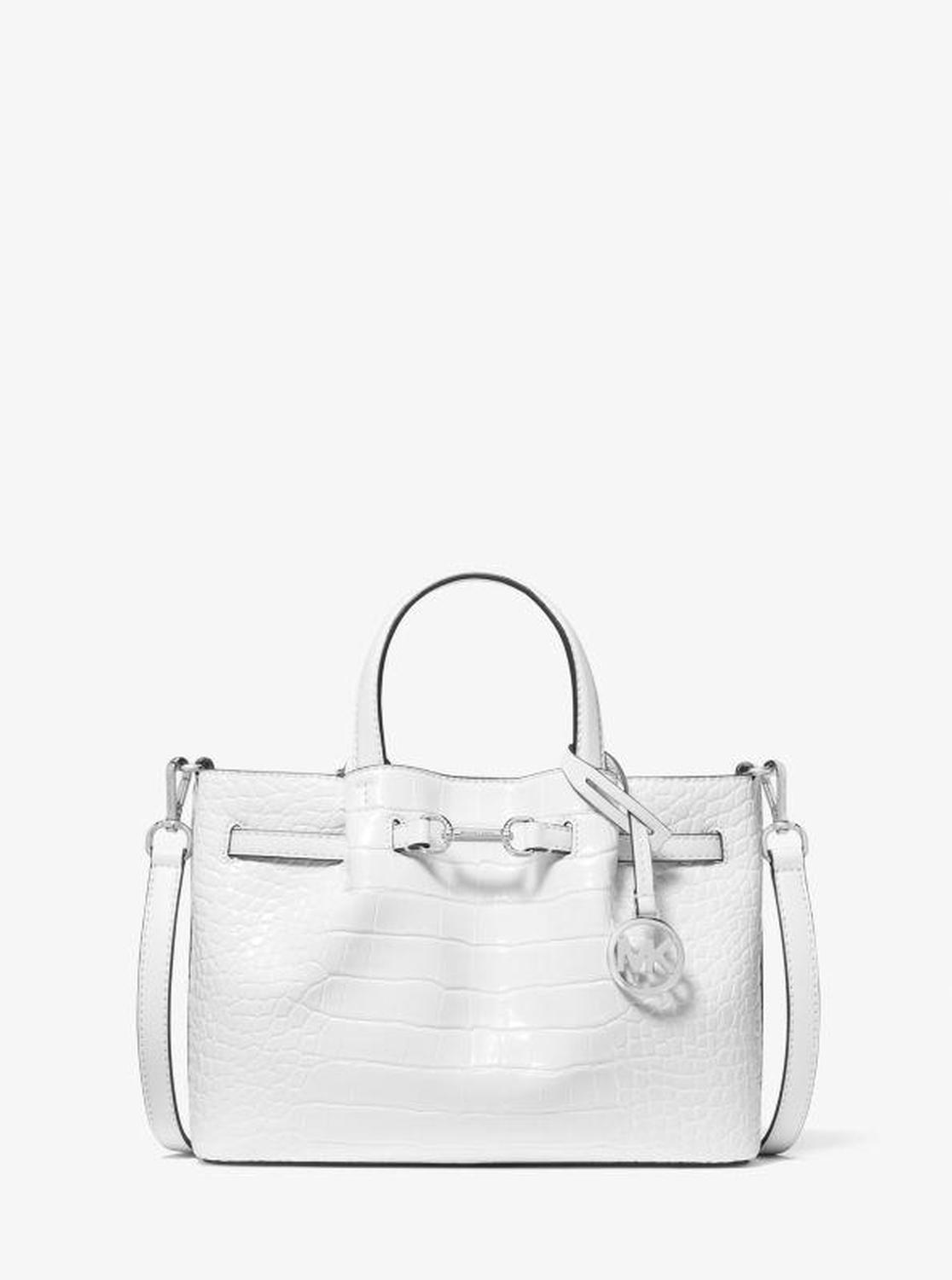 Carson Small Crocodile Embossed Satchel