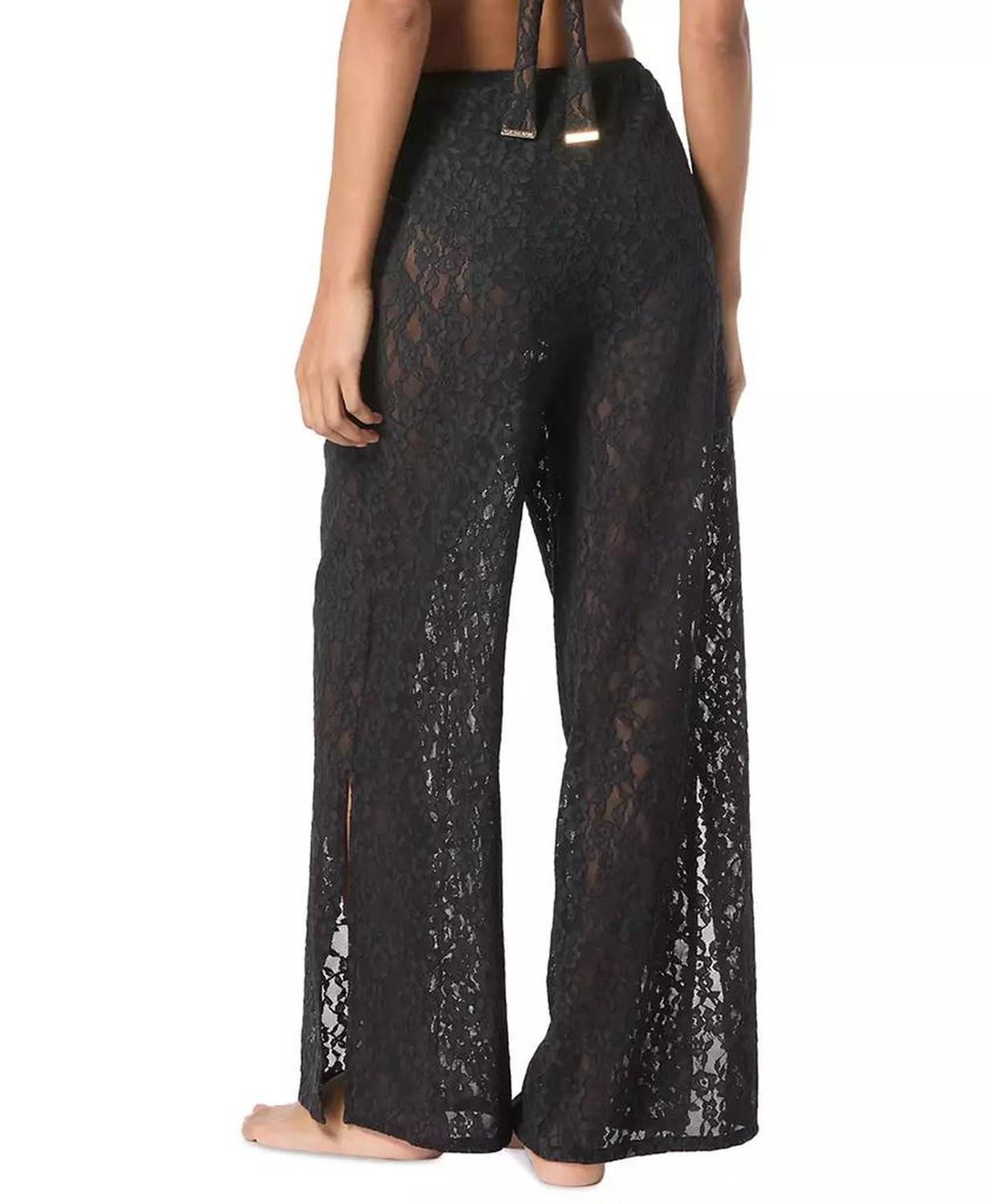 Women's Lace Wide-Leg Cover-Up Pants