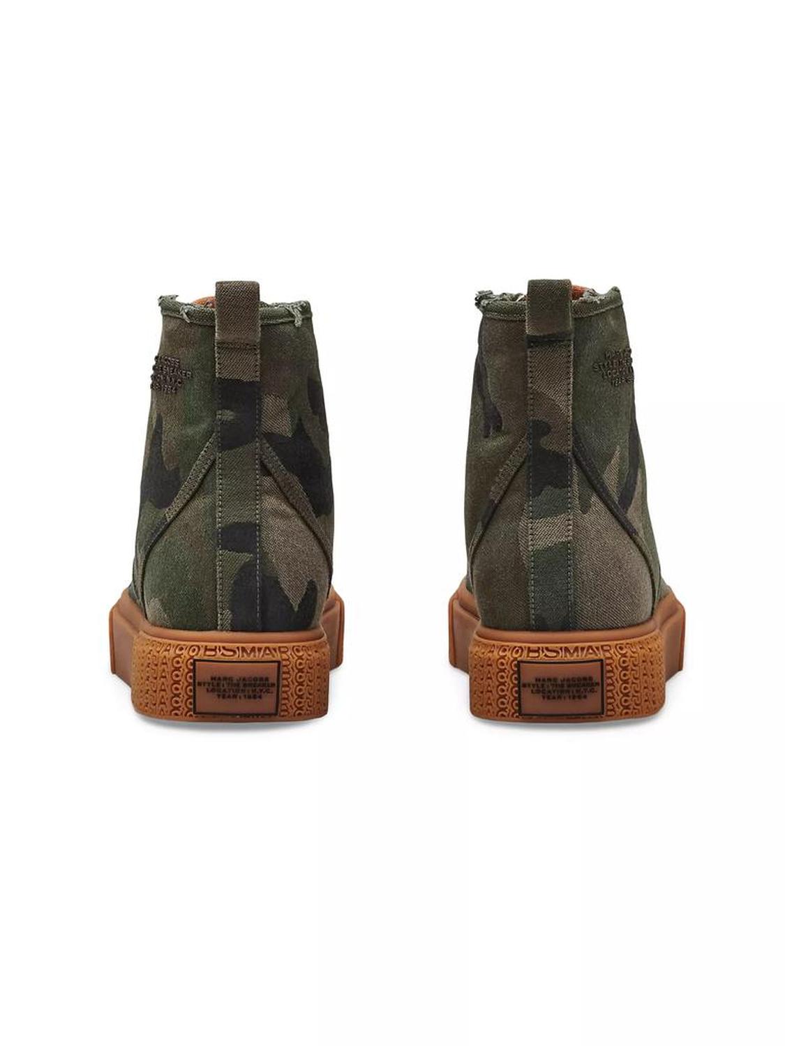 The High Top Camouflage Jacquard Sneakers