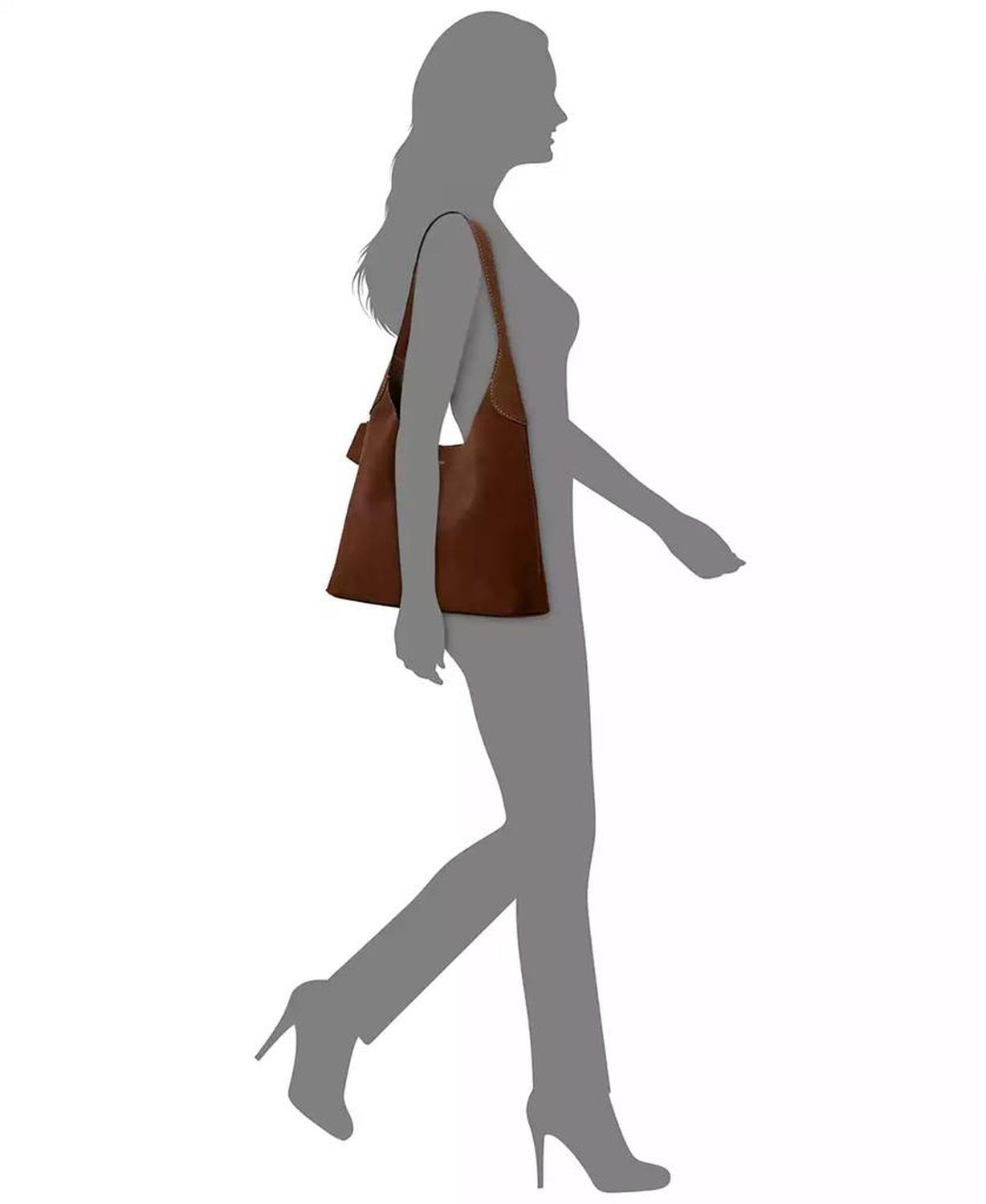 Brooklyn Large Suede Shoulder Bag 34