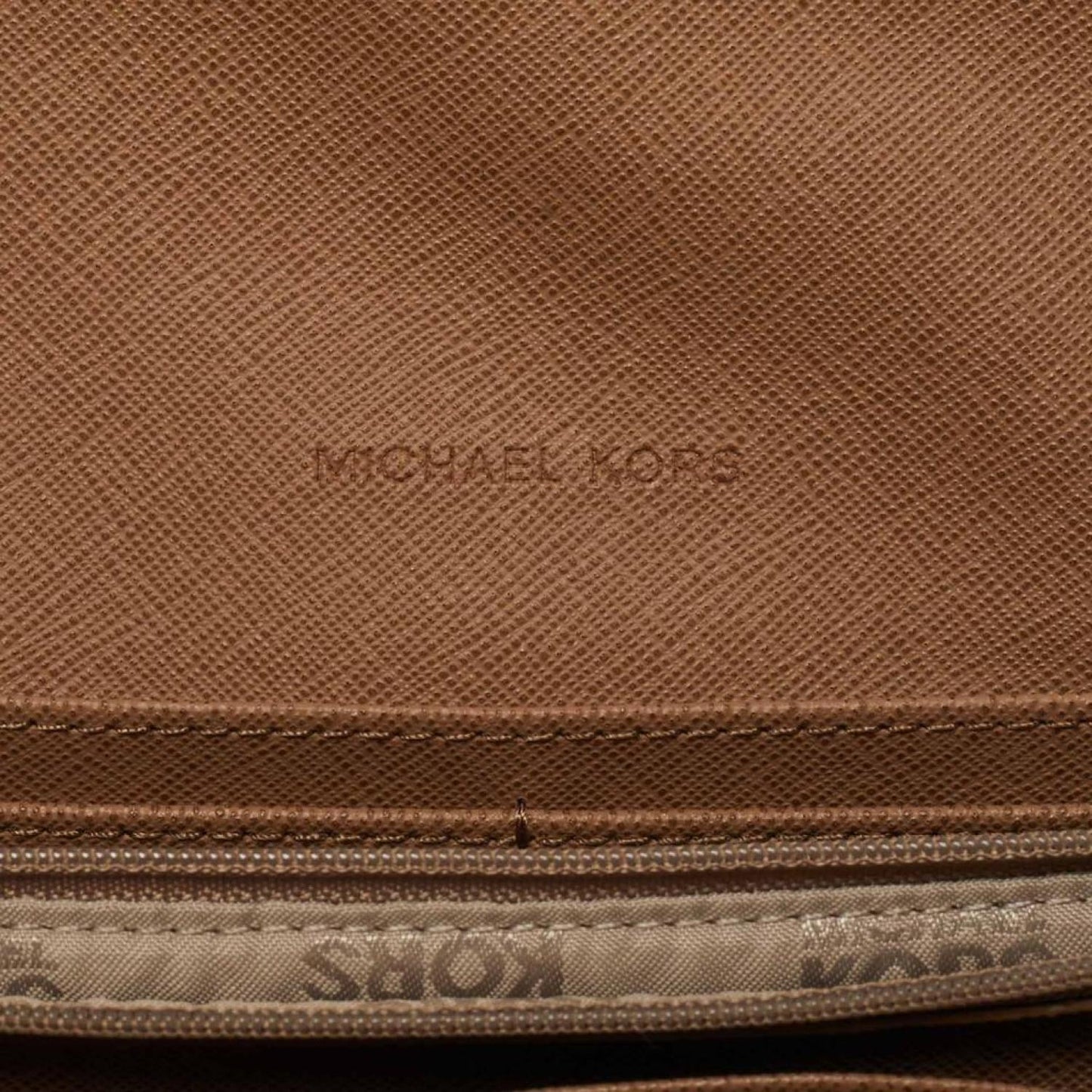 Michael Kors Beige Saffiano Leather Wallet