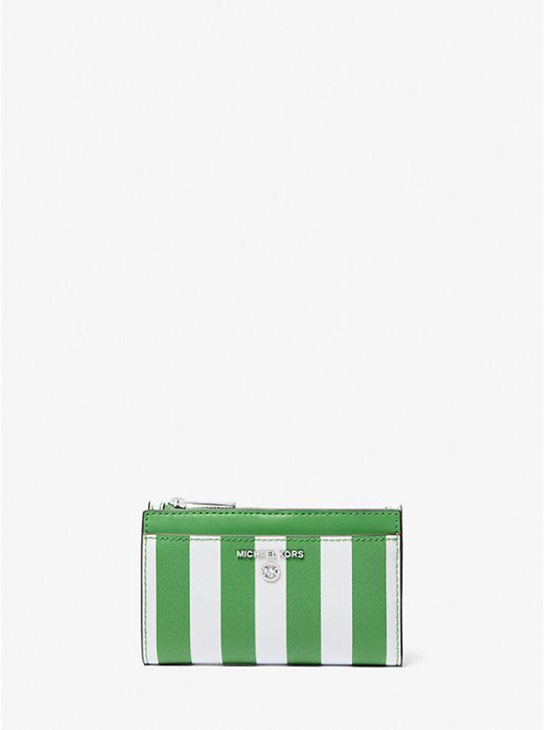 Jet Set Charm Striped Card Case