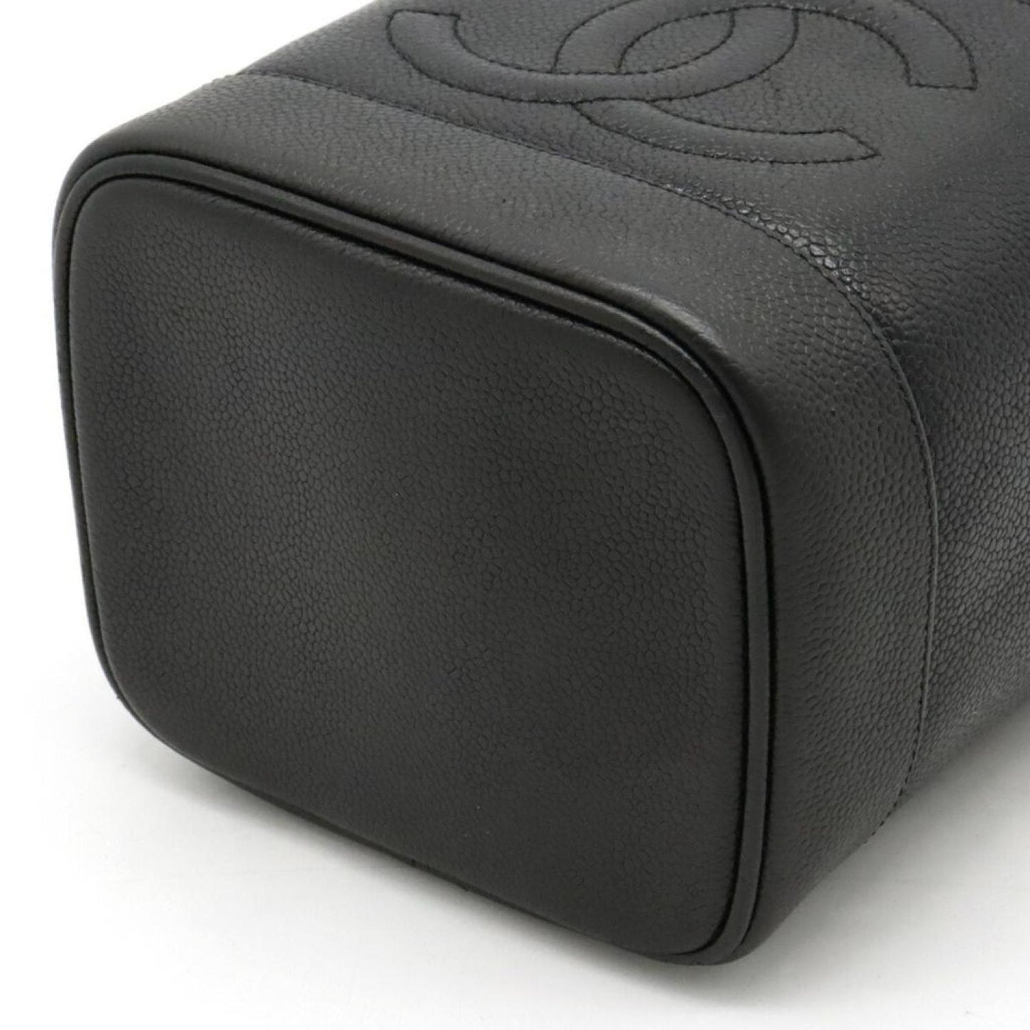 Chanel Vanity Leather Clutch Bag (Pre-Owned)