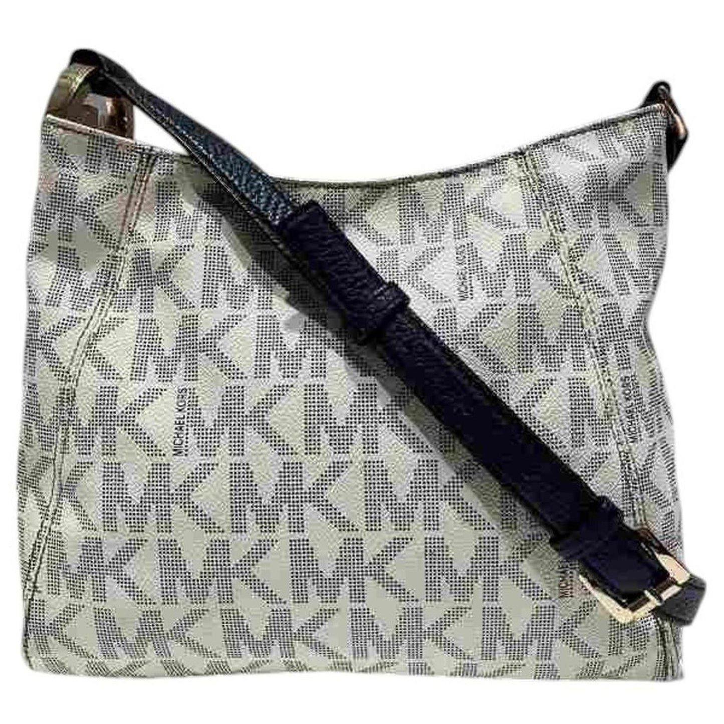 Navy Pvc Leather Shoulder Bag (Pre-Owned)