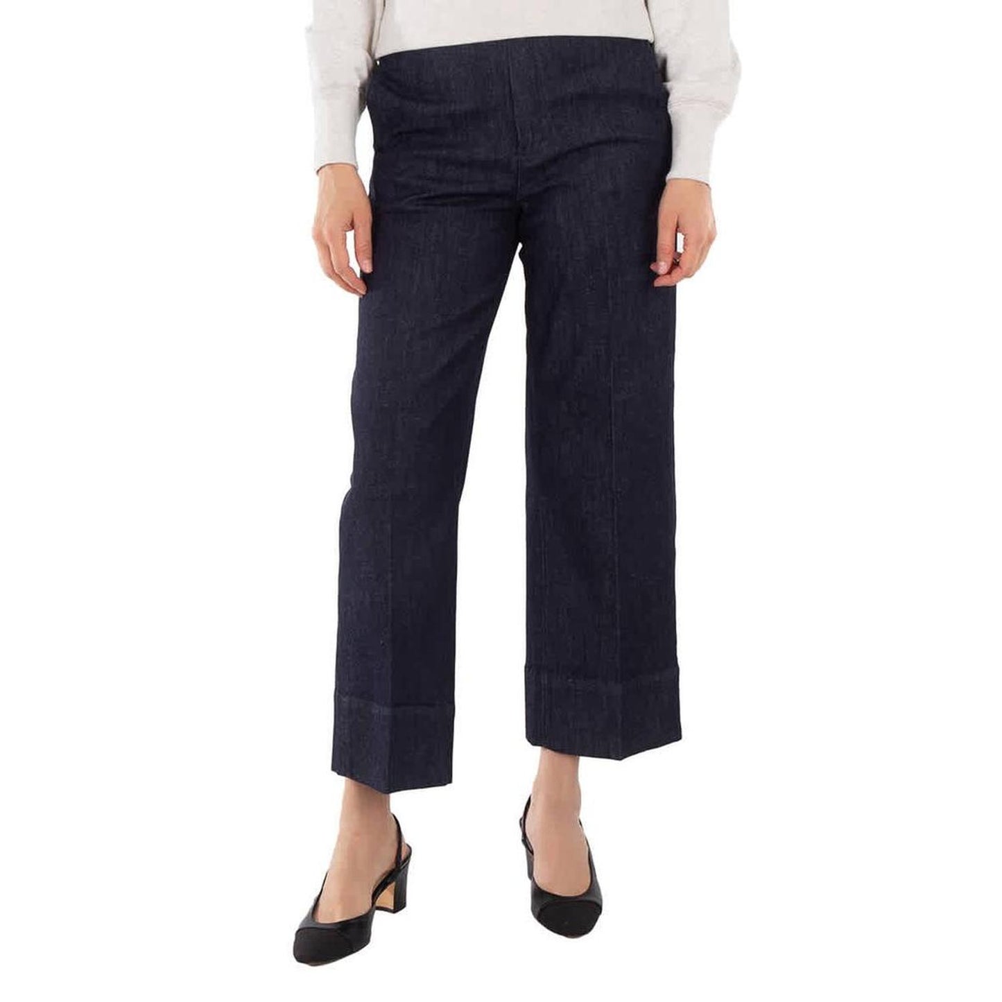Dahlia Flared Denim Trousers