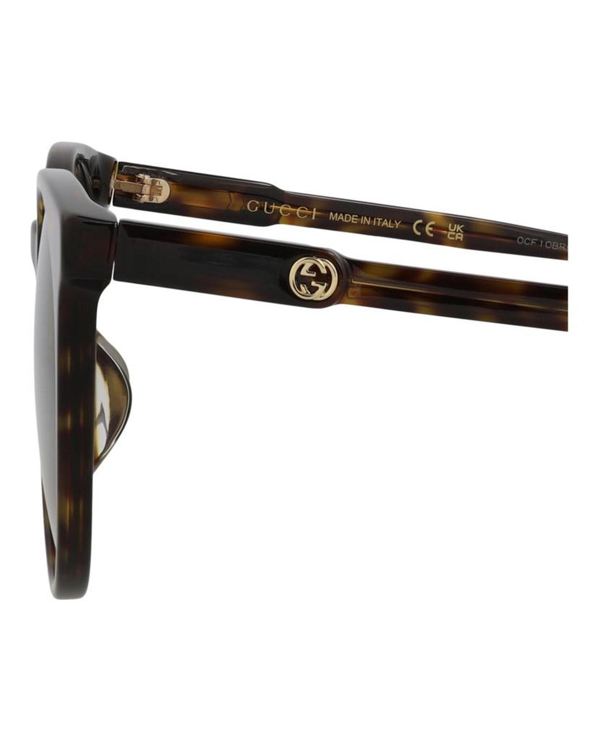Round-Frame Acetate Sunglasses