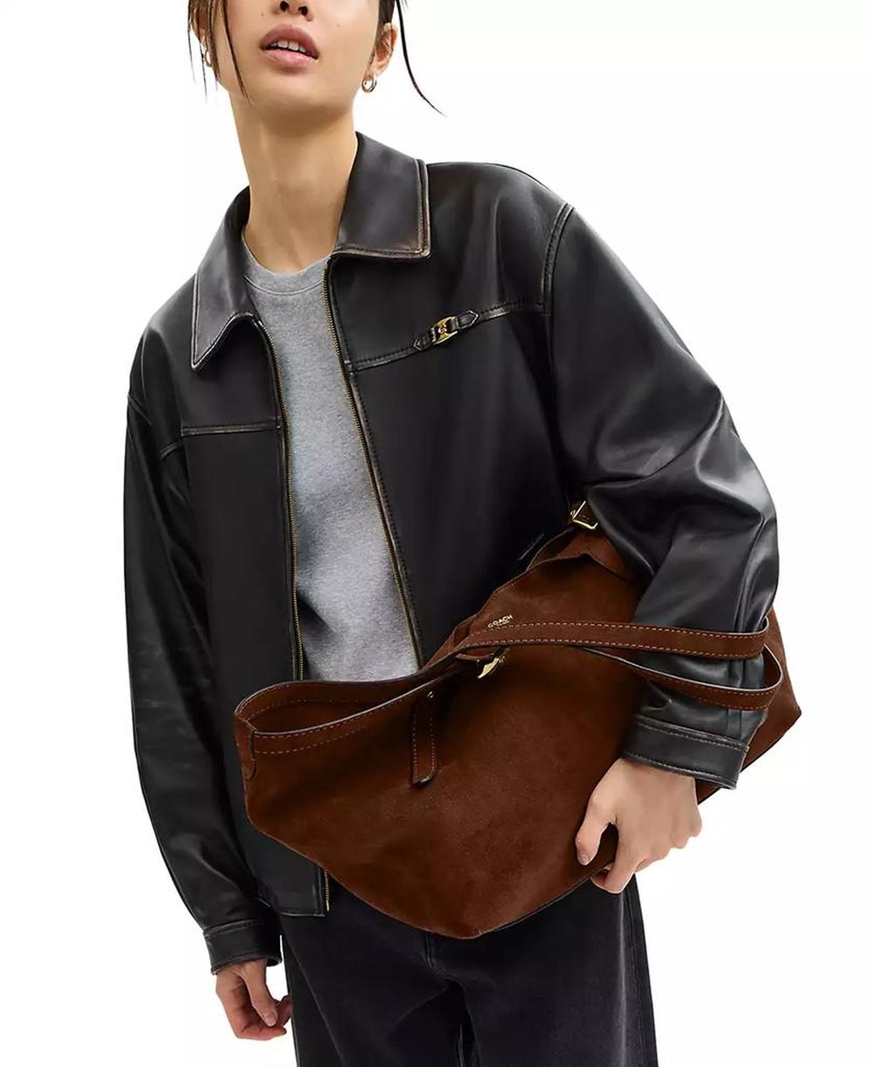 Suede Gramercy Tote