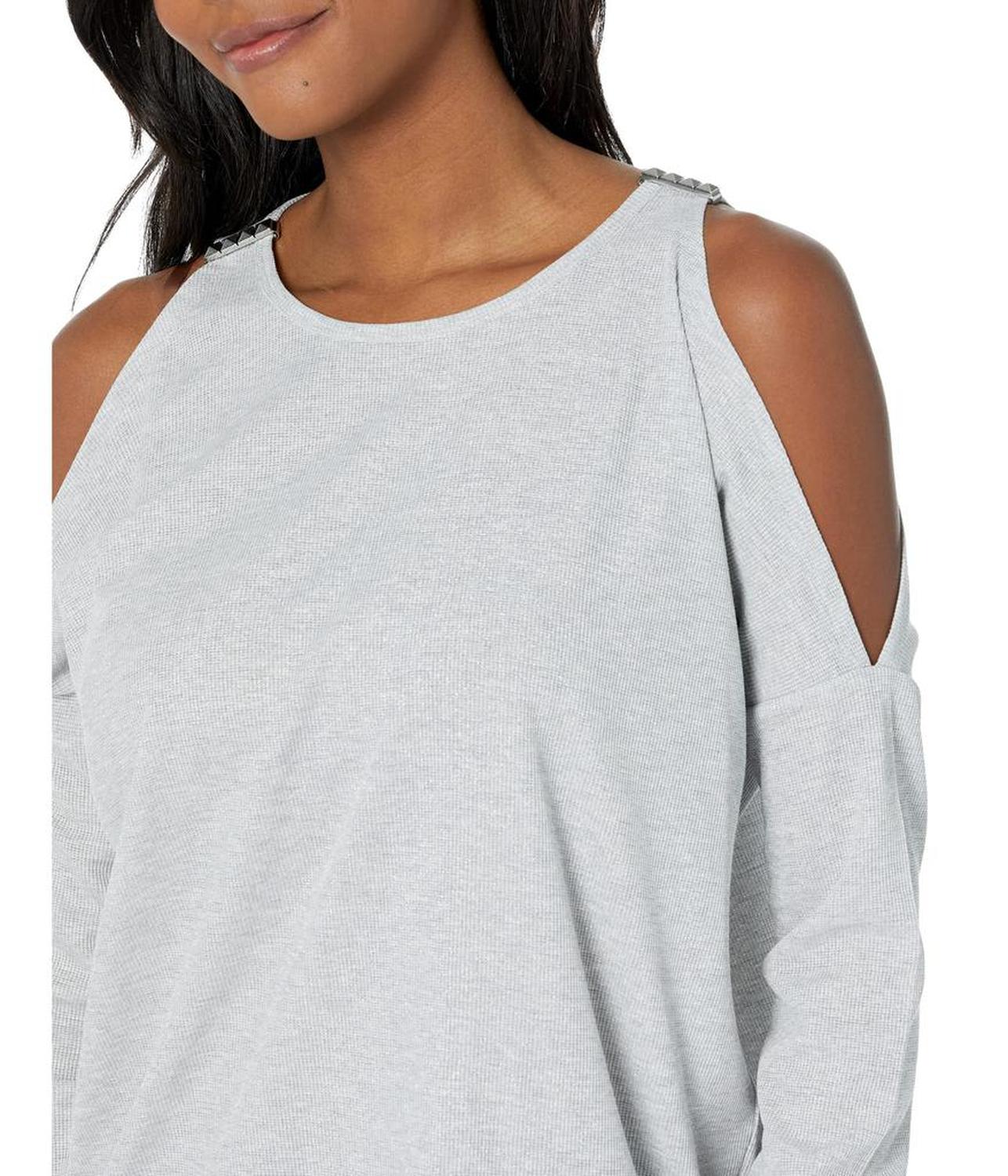 Shine Stud Cold-Shoulder Top