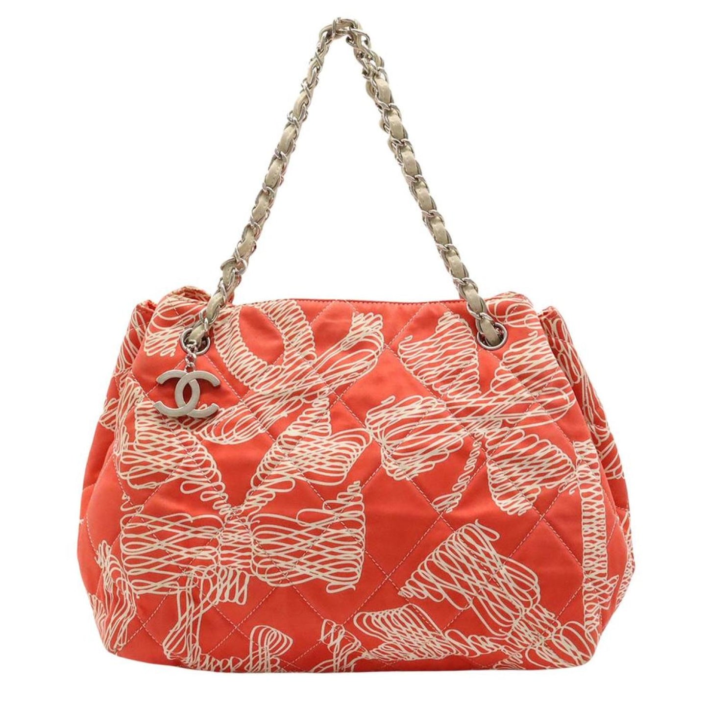 Chanel Matelassé Canvas Shoulder Bag (Pre-Owned)