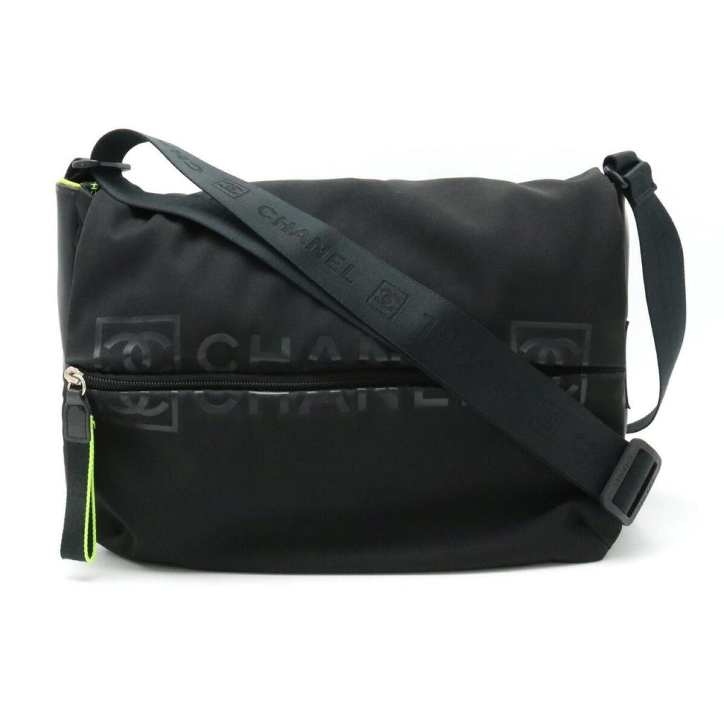 Chanel Coco Mark Canvas Shoulder Bag (Pre-Owned)