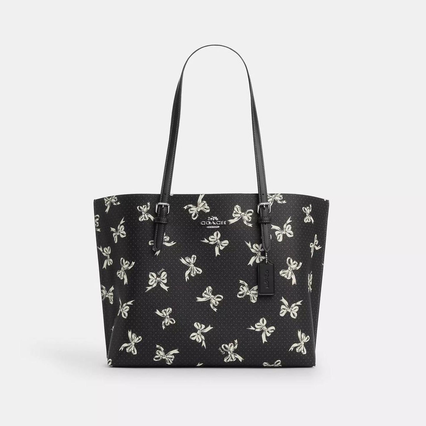 Mollie Tote Bag With Bow Print