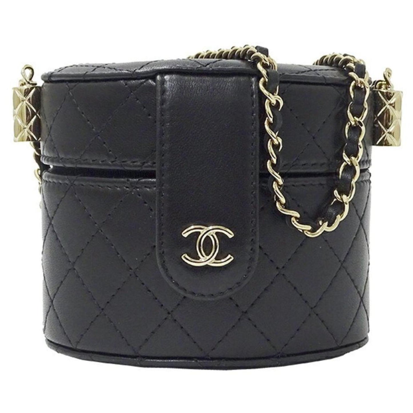 Chanel Vanity Suede Clutch Bag (Pre-Owned)