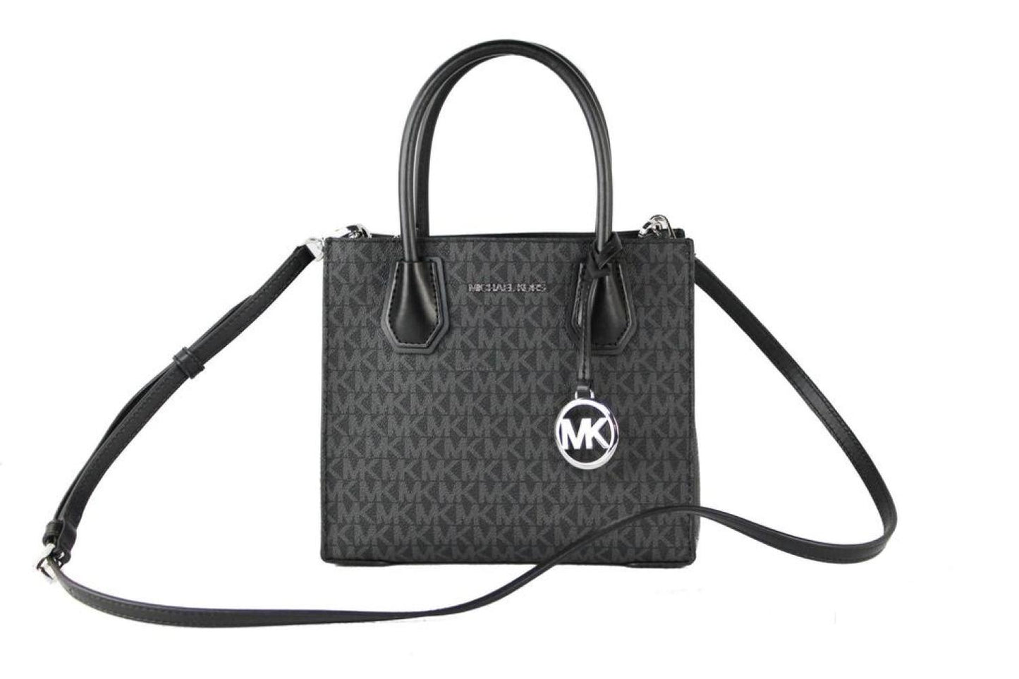 Michael Kors Mercer Medium Signature Leather Messenger Crossbody Women's Handbag