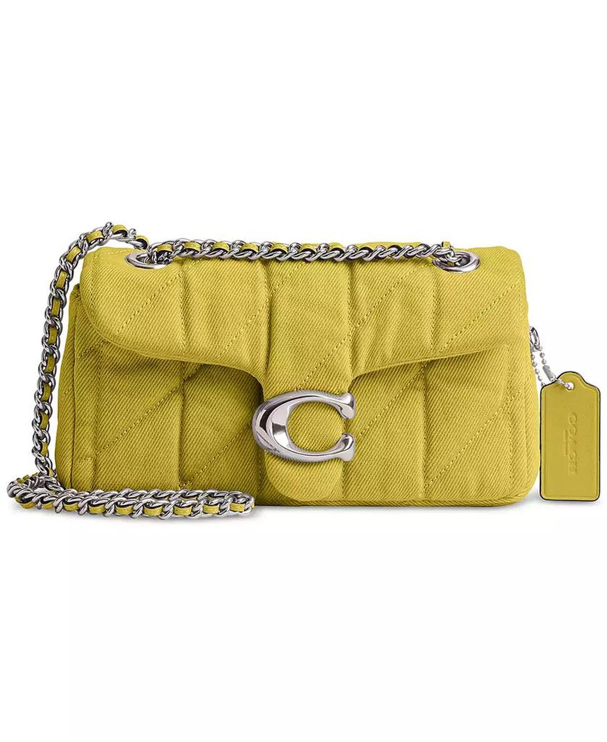 Tabby 20 Quilted Denim Shoulder Bag