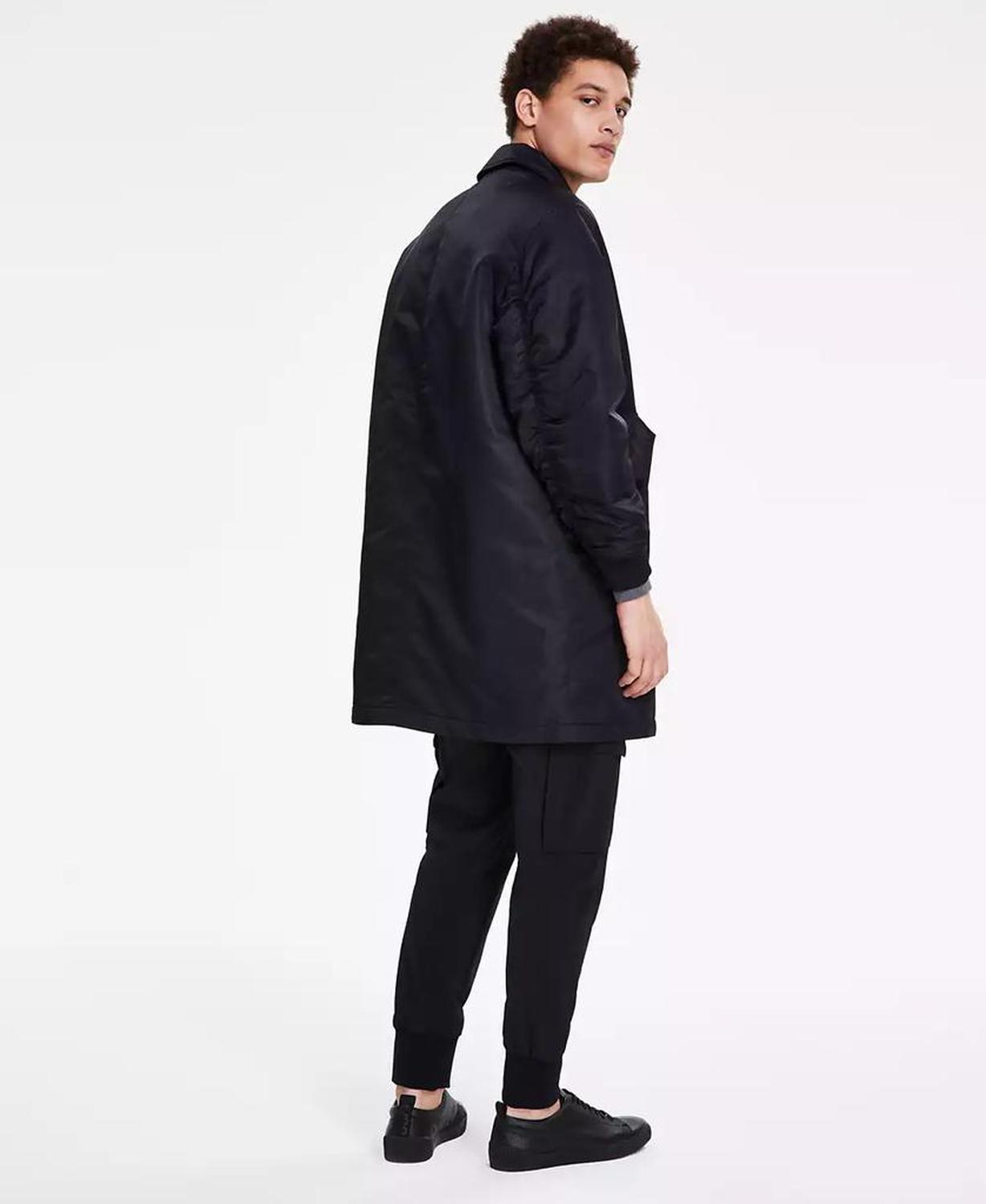 Men's Modern-Fit Puffer Overcoat