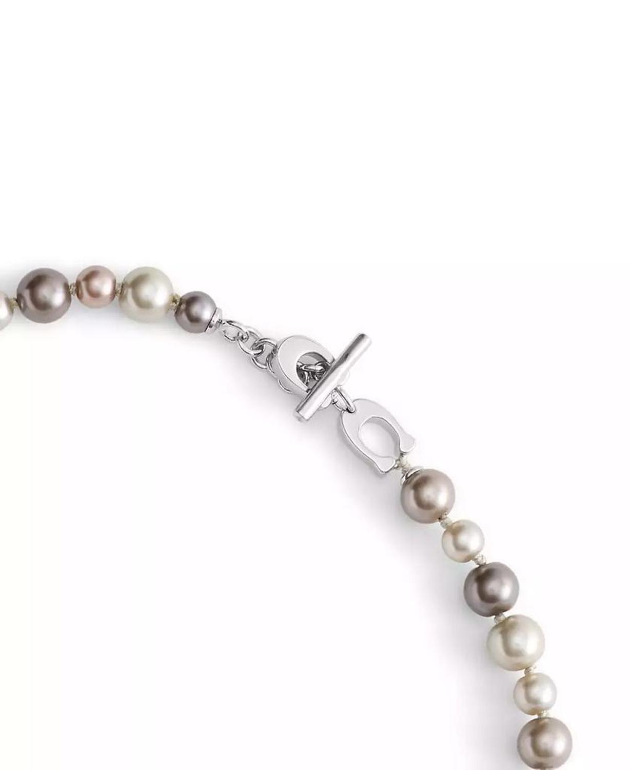 Faux Stone Signature Mixed Cultivated Pearl Collar Necklace