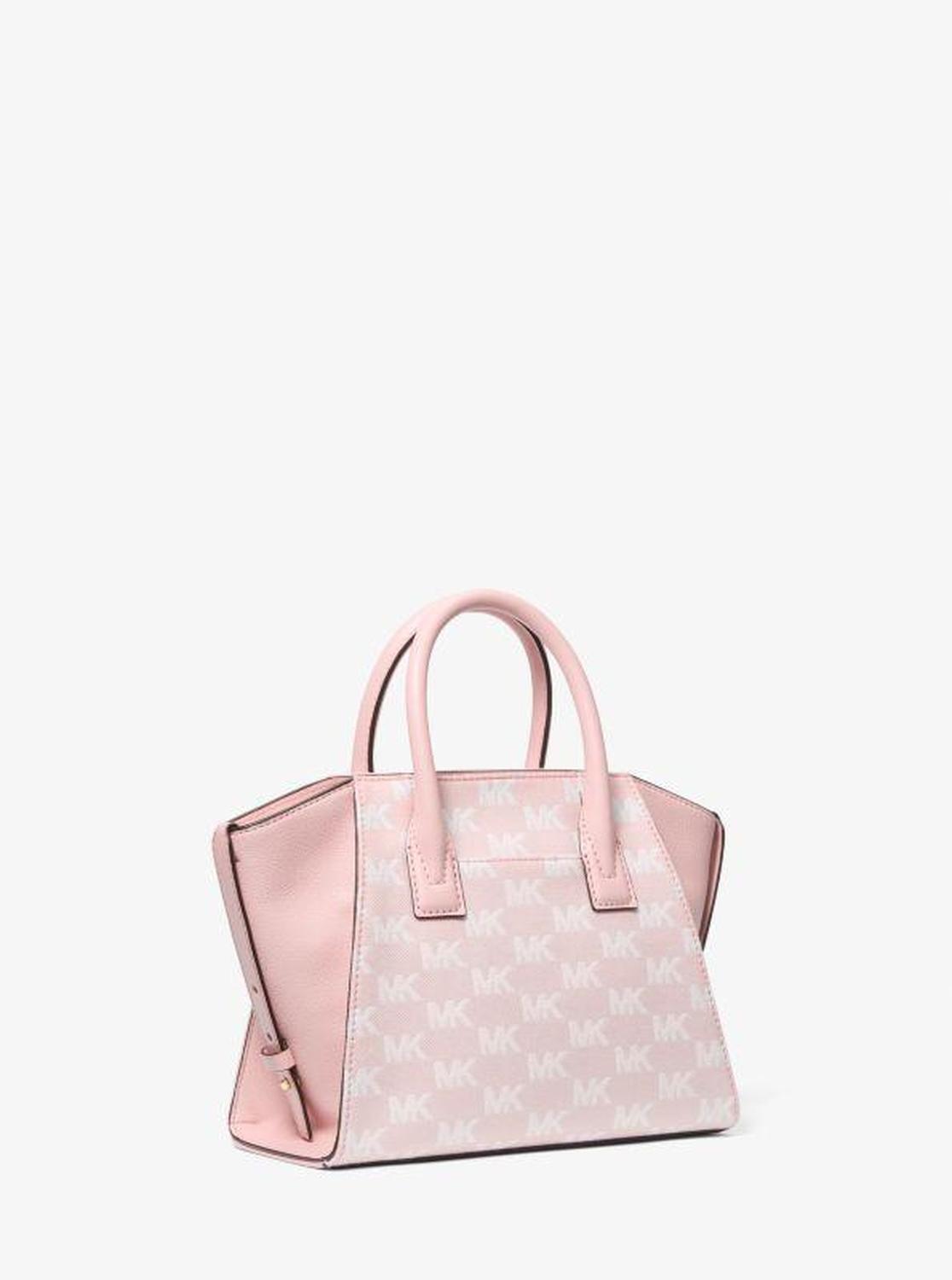 Avril Small Signature Logo Jacquard Satchel