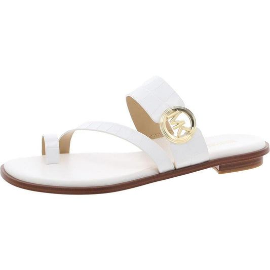 Lucinda Kitten Womens Leather Flat Slide Sandals