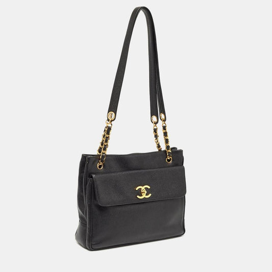 Chanel Caviar Leather Classic Pocket Shoulder Bag