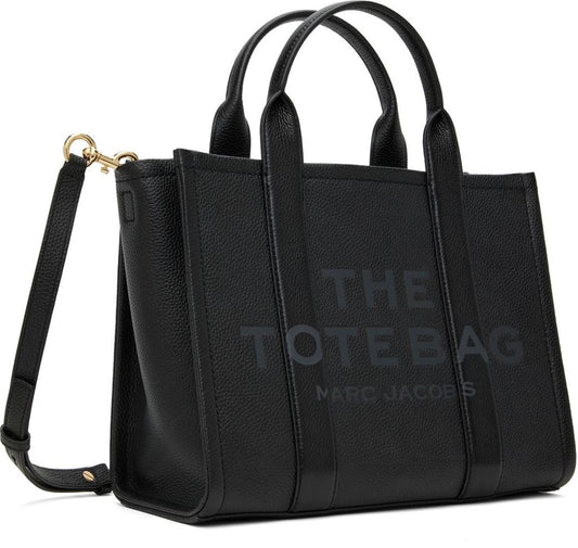 Black 'The Leather Medium' Tote