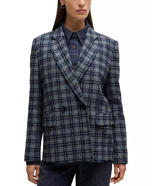 Women’s Relaxed-Fit Double-Breasted Jacket