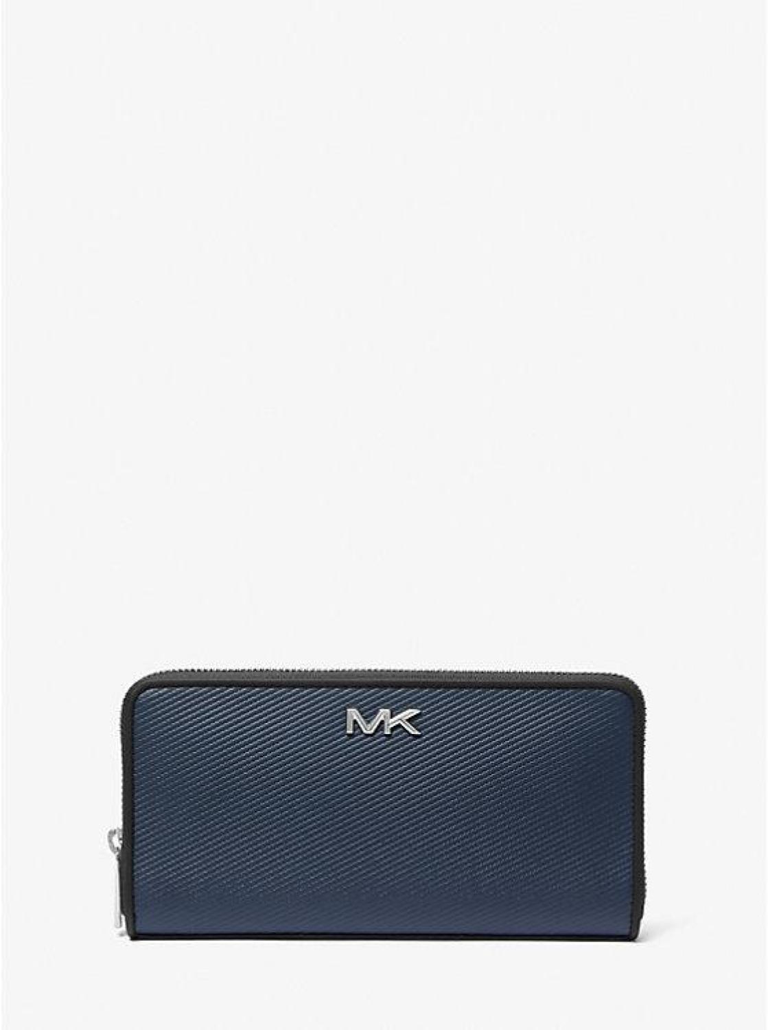 Varick Leather Zip-Around Wallet