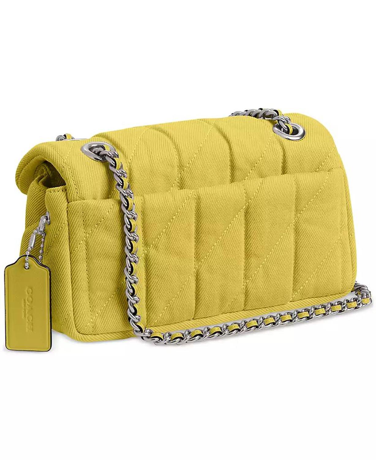 Tabby 20 Quilted Denim Shoulder Bag