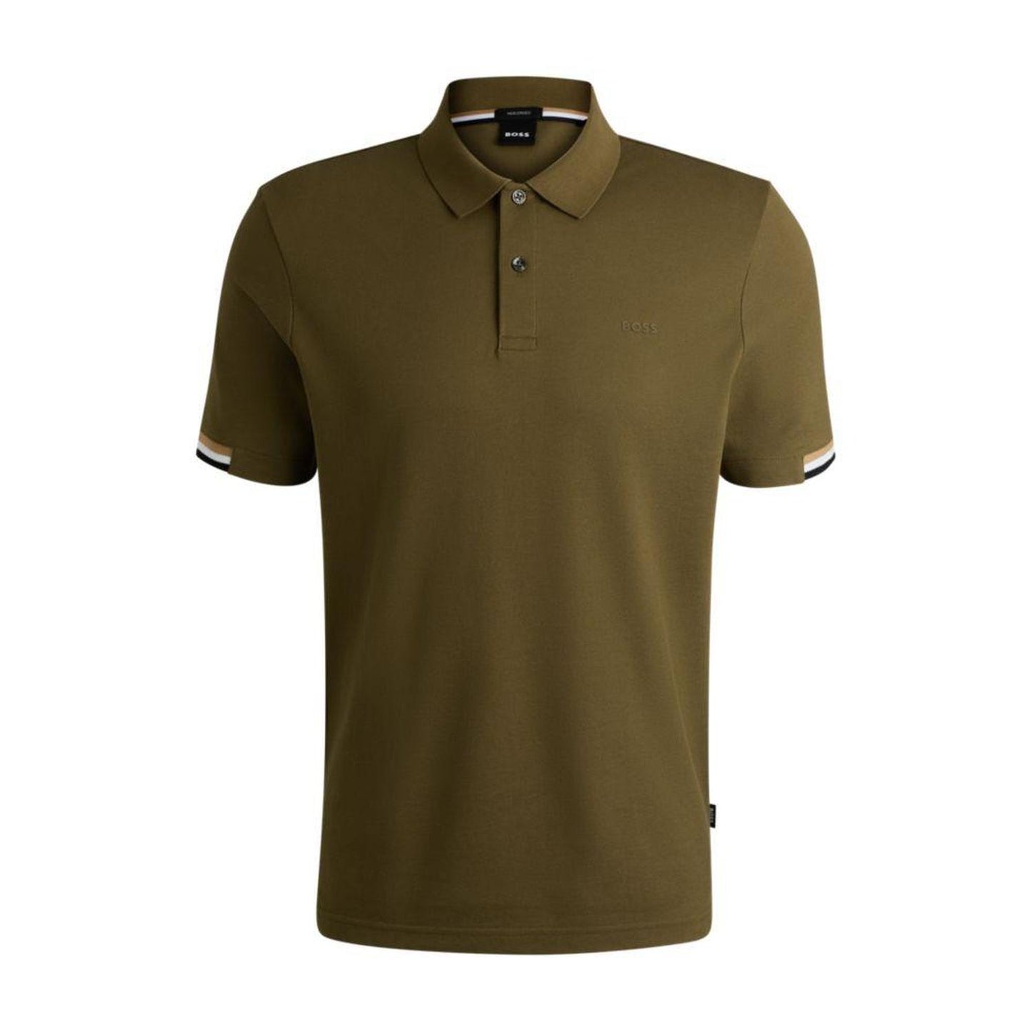 Regular-fit polo shirt with rubberized logo