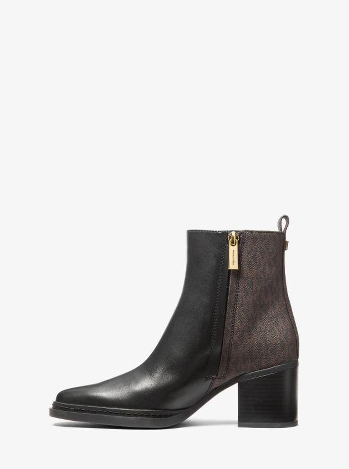 Lex Leather and Signature Logo Boot