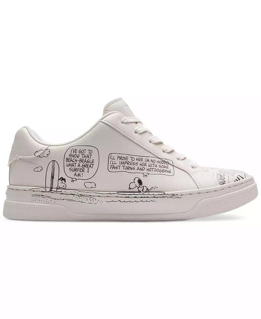 Women's Peanuts Comic High Line Leather Sneakers