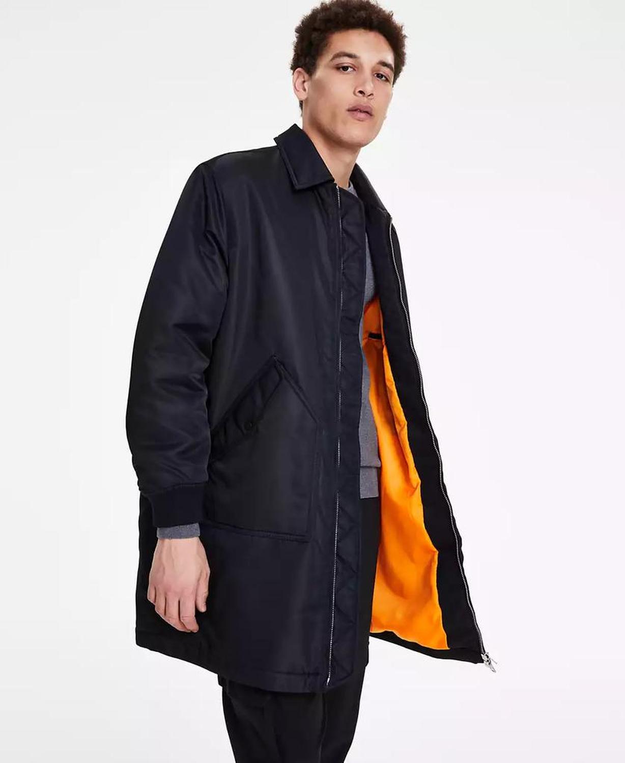 Men's Modern-Fit Puffer Overcoat
