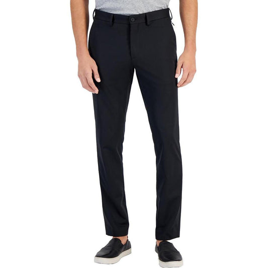 Mens Stretch Polyester Dress Pants