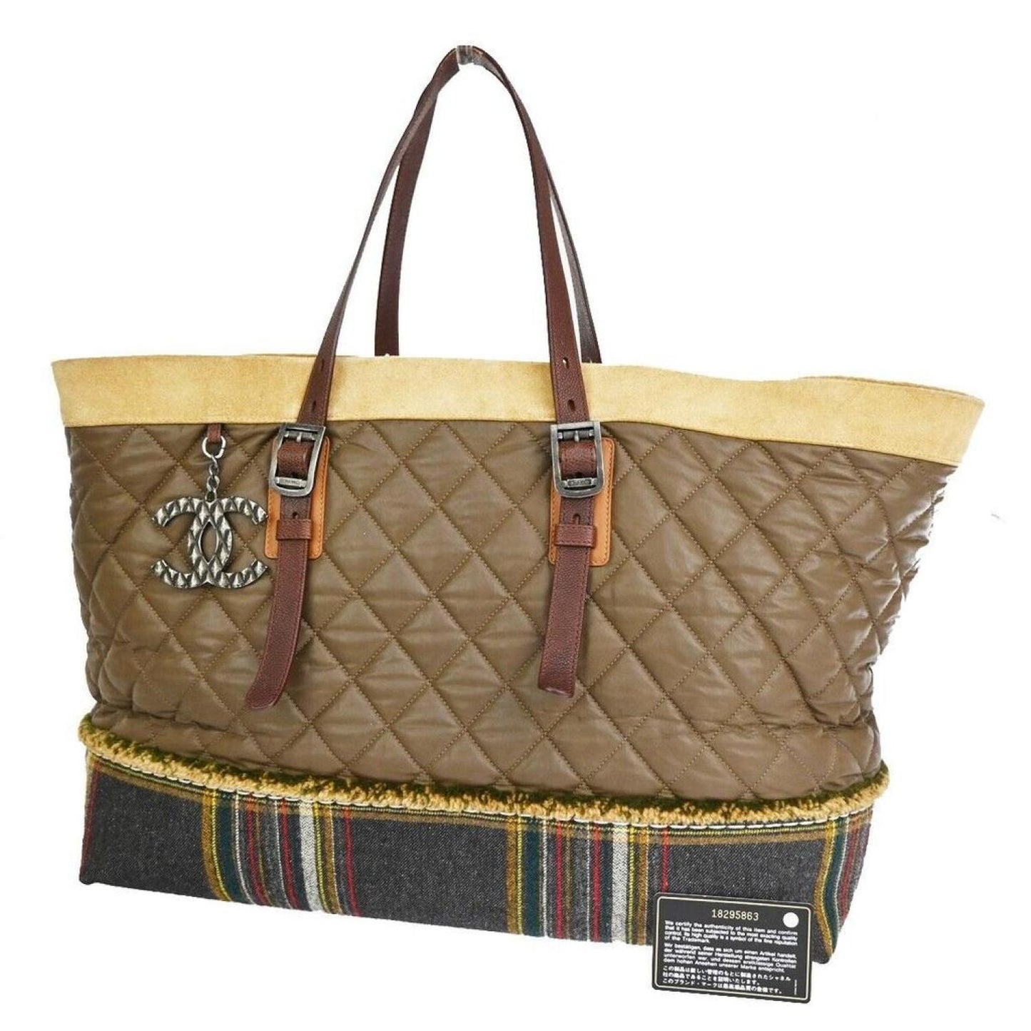 Chanel Matelassé Canvas Tote Bag (Pre-Owned)