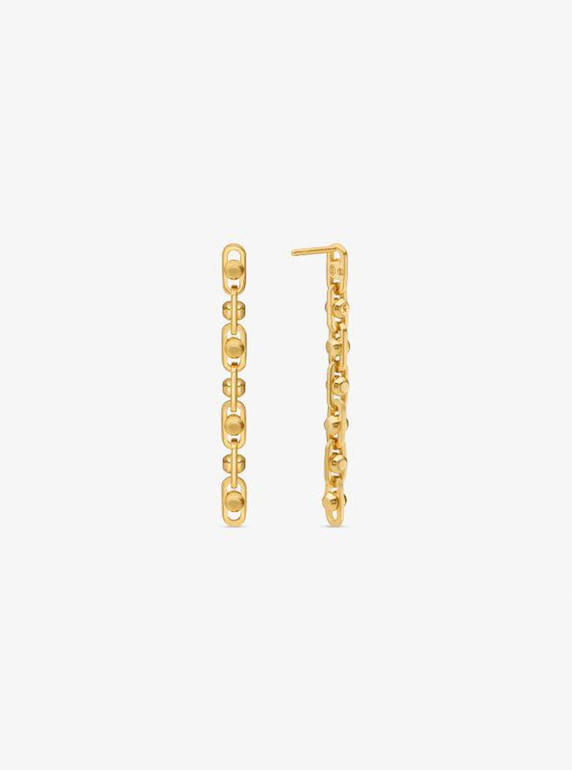 Astor Link Precious Metal-Plated Sterling Silver Drop Earrings