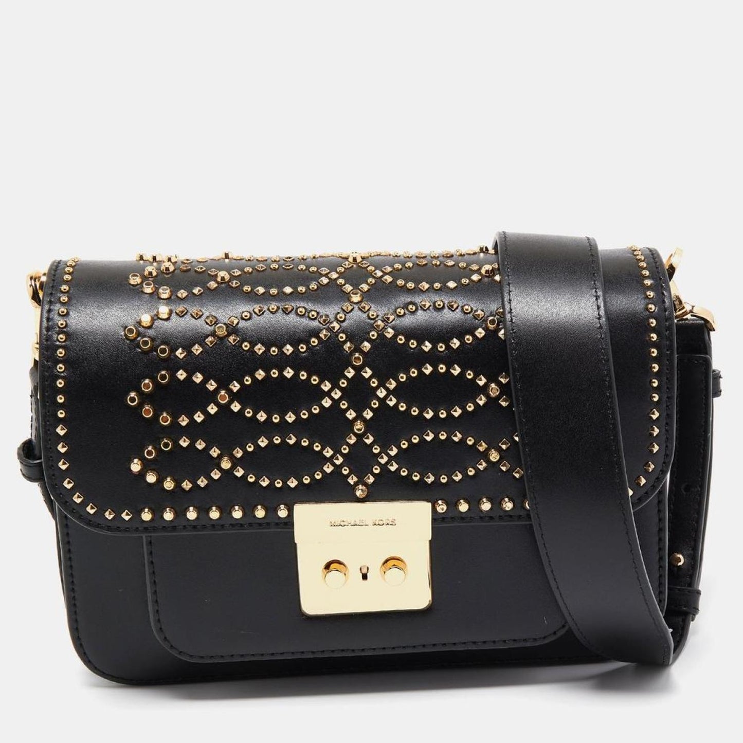 Michael Kors Leather Sloan Studded Shoulder Bag