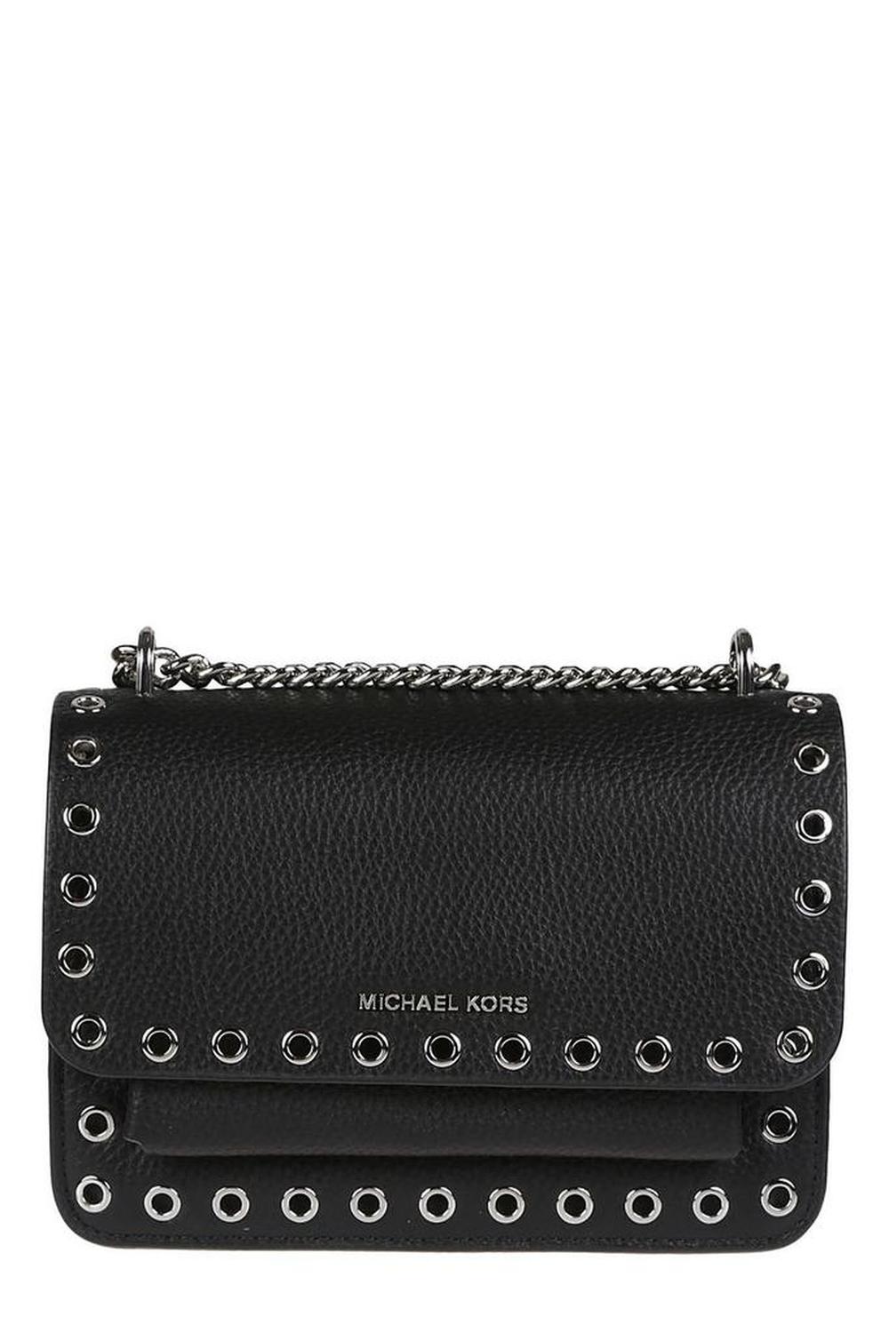 Michael Michael Kors Eyelet-Embellished Chain Linked Shoulder Bag