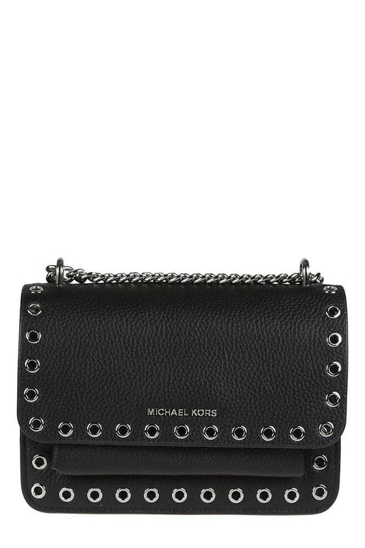 Michael Michael Kors Eyelet-Embellished Chain Linked Shoulder Bag