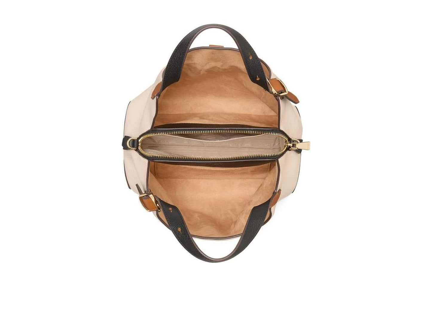 Deco Colorblocked Pebbled Leather Medium Crossbody Tote