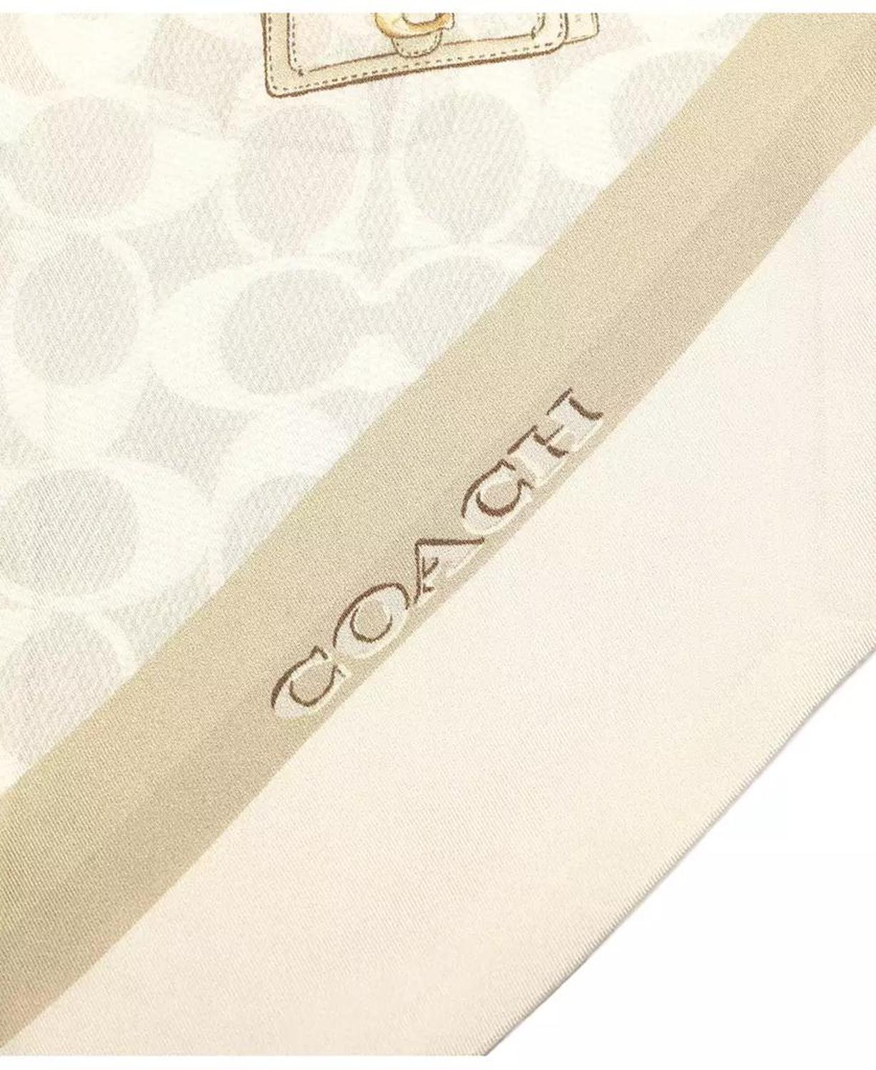 Stacked Tabby Bags Print Silk Skinny Scarf